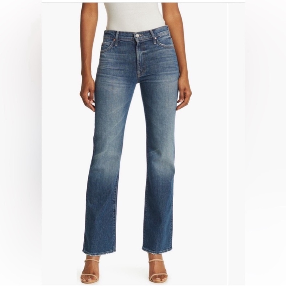 MOTHER The Kick It Jeans Straight Leg Denim Tell It To The Pope Size 29
